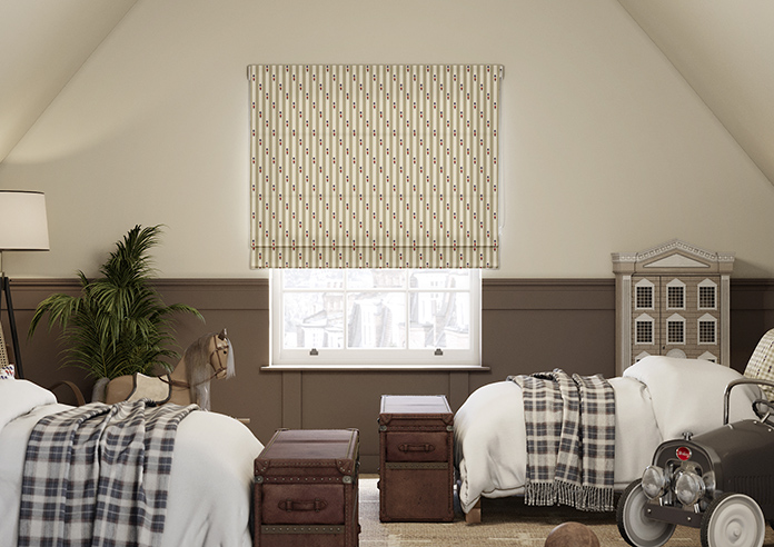 Kings Breakfast, Stripe Toast - Twist&Fit Roman Blind - Image 3